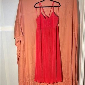 a new day Red Pleated Dress